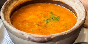 Sopa de Lentejas Rojas al Curry