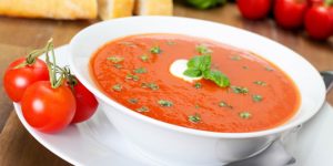 Sopa de Tomate y Albahaca